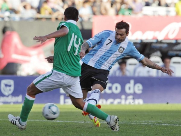 Ezequiel Lavezzi ingresó al campo de juego y en el mismo minuto anotó el gol del empate.