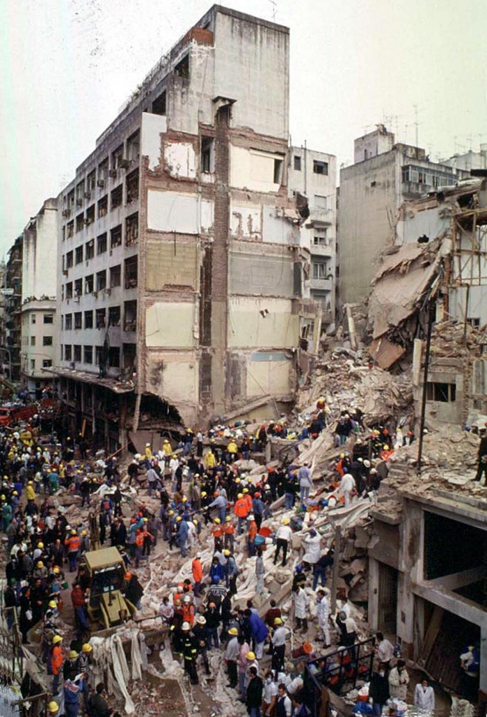 Fotografia de archivo del atentado a la AMIA ocurrido el 18 de Julio de 1994 en el que  murieron 85 personas. 