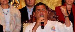 QUITO 5 DE MARZO 2013.  Presidente de la Republica espresa sus condolencias y su sentir por la muerte de Hugo Chevez. FOTOS API / JUAN CEVALLOS.