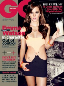 Emma Watson en la portada de la revista GQ.