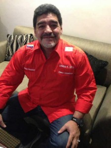 Maradona se encuentra en el cierre de campaña de Maduro