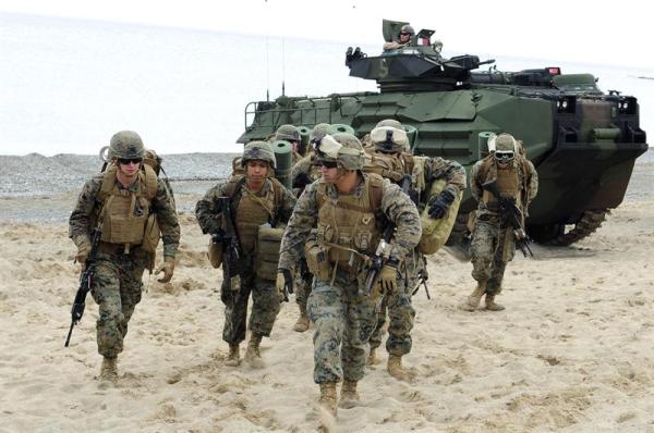 Los soldados del ejercito americano siguen en practicas militares con tropas de Corea del Sur.