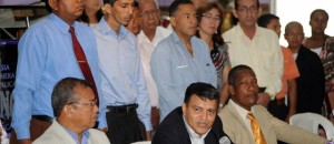 Guayaquil, 8 de Abril del 2013. EN LA FOTO JOE BACUY. Rureda de prensa de FEME (Federacion ecuatoriana de ministros evangelicos) con respecto a los incidentes provocados por el pastor evangelico Eduardo Mora. APIFOTO/CÉSAR PASACA