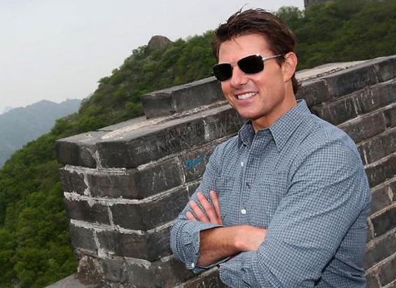 Tom en la muralla China.