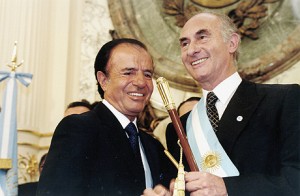 Fernando de la Rúa y Carlos Menem