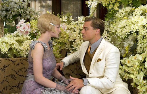 Leonardo DiCaprio interpreta a Jay Gatsby al lado de Carye Mulligan, como Daisy Buchanan, en una escena de la cinta "The Great Gatsby", de la Warner Bros. (Foto AP/Warner Bros. Daniel Smith)