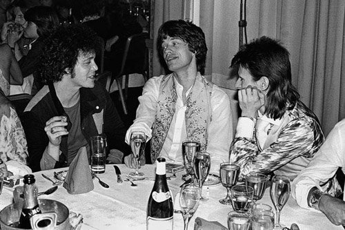 Lou Reed, Mick Jagger y David Bowie.