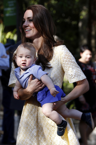 Kate, the Duchess of Cambridge,  Prince George