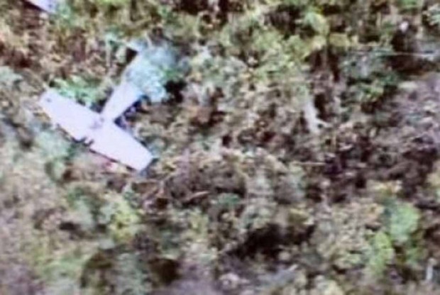 Imagen de la avioneta accidentada. Foto: Fuerza Aérea Colombiana