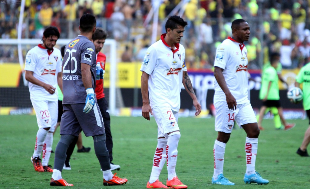 Guayaquil 31 de agosto del 2014 Barcelona enfrenta a Liga de Quito en el estadio Monumental Foto:API/Duham