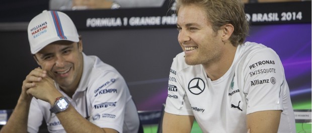 Nico Rosberg y Felipe Massa. GRAN PREMIO DE BRASIL