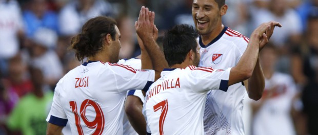 David Villa, Graham Zusi, Omar Gonzalez