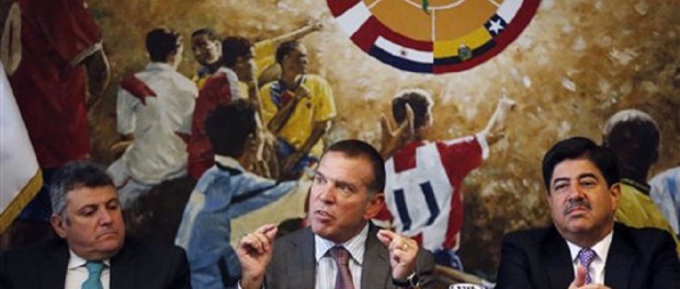 Juan Angel Napout, Wilmar Valdez, Luis Bedoya