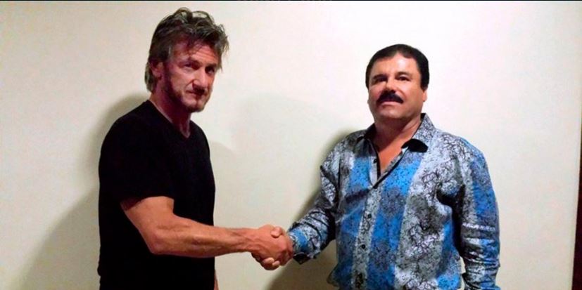 Sean Penn y el Chapo Guzmán, en foto de fecha indetermida, difundida por la revista Rolling Stone.
