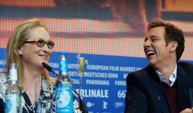 Mery Streep y Clive Owen en la Berlinale. Foto: thebritishberliner.files.wordpress.com