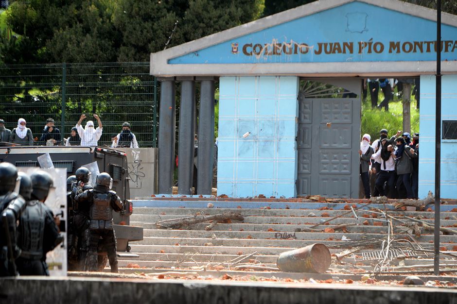 Inmediaciones del colegio Montúfar, en Quito, el 15 de febrero de 2016. API