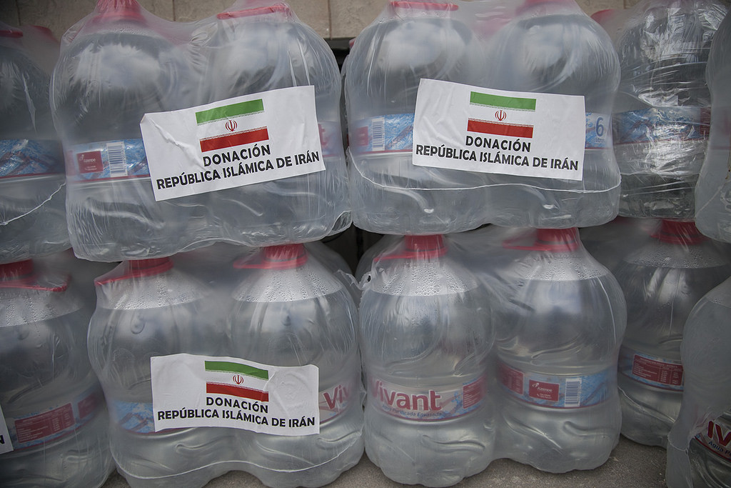 Quito (Ecuador), 03 de mayo de 2016. La República Islámica de Irán entrega ayuda humanitaria para las personas damnificadas de la costa. Foto: Luis Astudillo C. /Cancillería