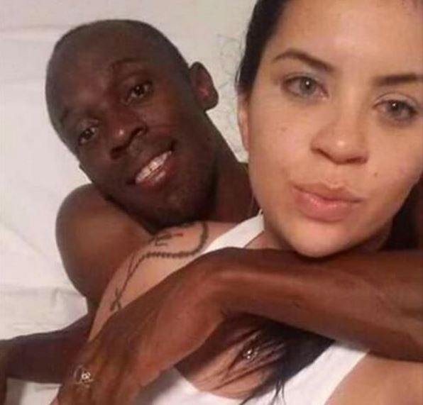 Foto del atleta jamaiquino Usain Bolt, con la carioca Jady Duarte, subida por esta, a su cuenta de Instagram.