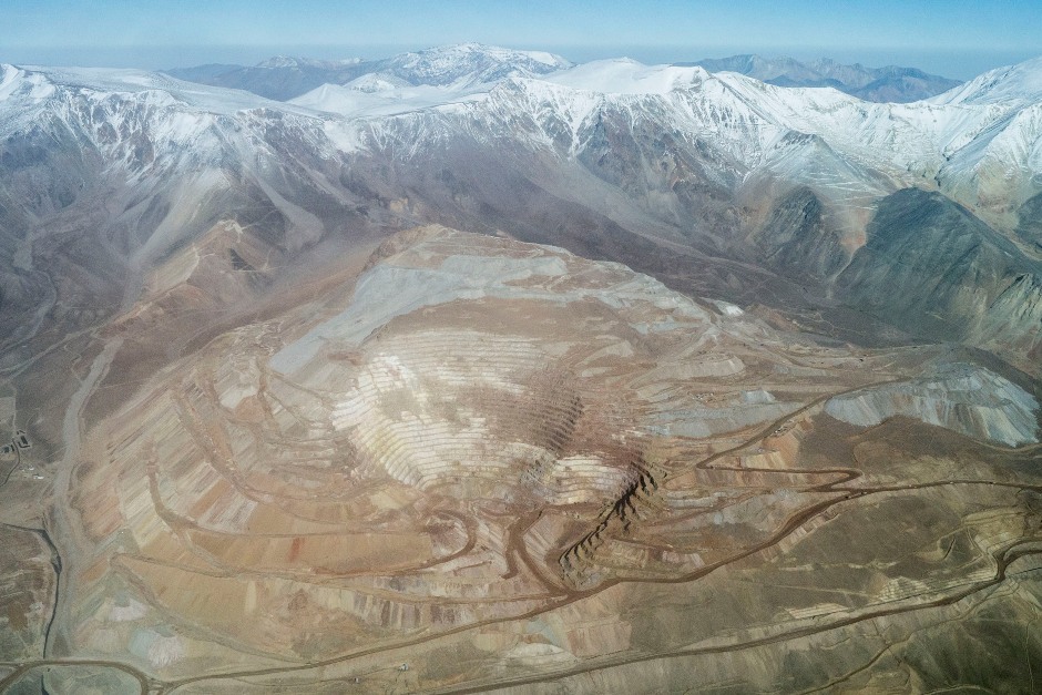 Fotografía aérea de la mina de Veladero, situada en la provincia de San Juan, Argentina. Martin Katz Greenpeace Argentina