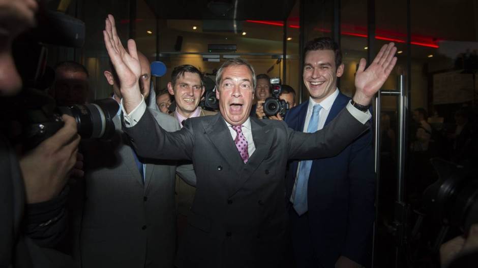 Nigel Farage, líder del Partido de la Independencia del Reino Unido.