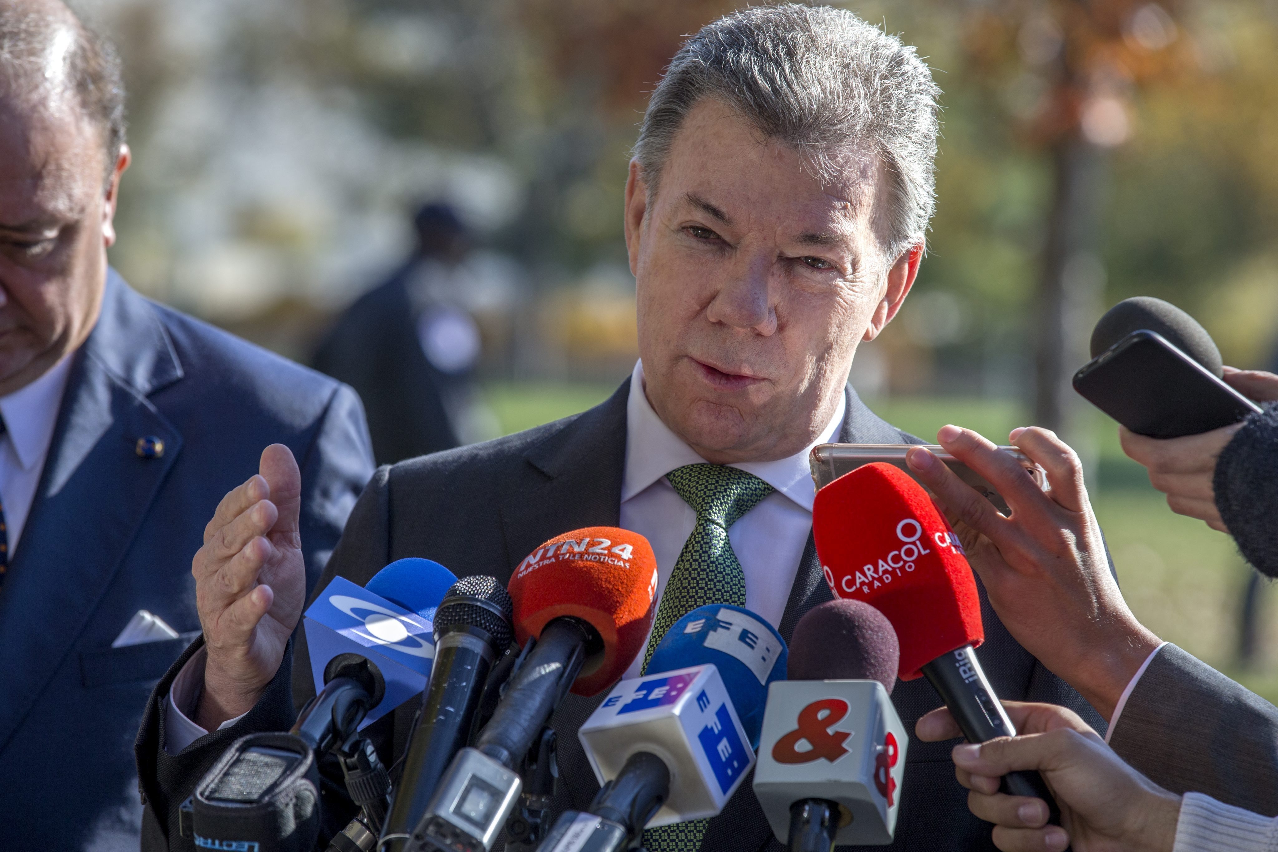 Juan Manuel Santos, presidente de Colombia. EFE/Shawn Thew