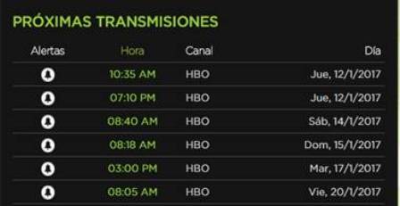 HBO horarios documental "Bright lights"