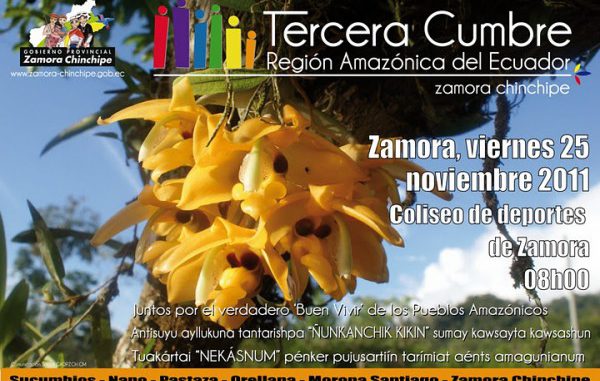 Afiche Tercera Cumbre Amazónica ORQUIDEA