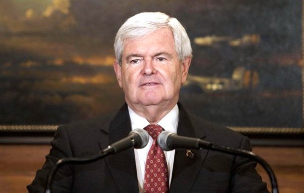 Republican presidential candidate Newt Gingrich speaks during a news conference at the Union League Club on East 37th Street in New York December 5, 2011. REUTERS/Andrew Burton (UNITED STATES - Tags: POLITICS ELECTIONS)