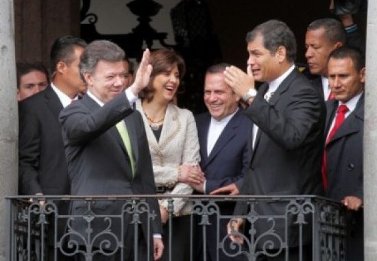 JUAN MANUEL SANTOS VISITA ECUADOR