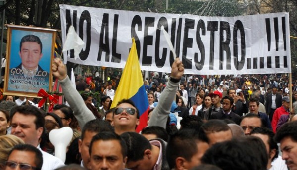 COLOMBIA-MARCHAS SECUESTRADOS