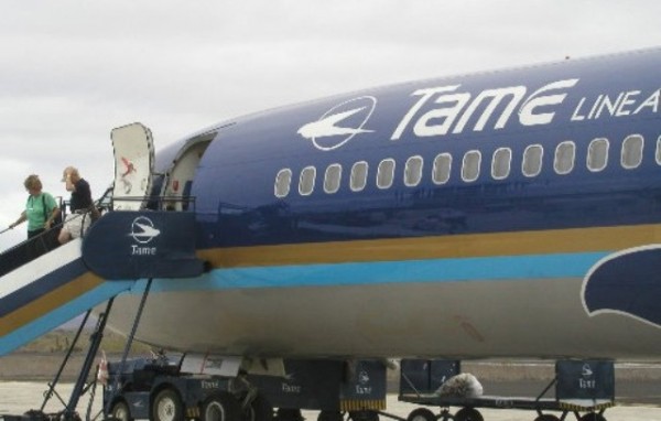 Tame confirma falla mecánica de avión que se dirigía a Quito La