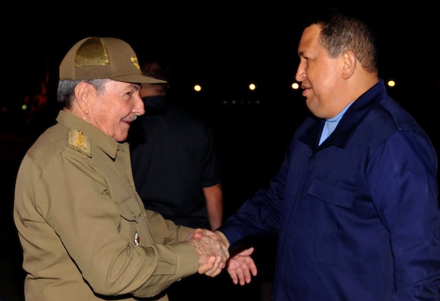 Raul Castro, Hugo Chavez