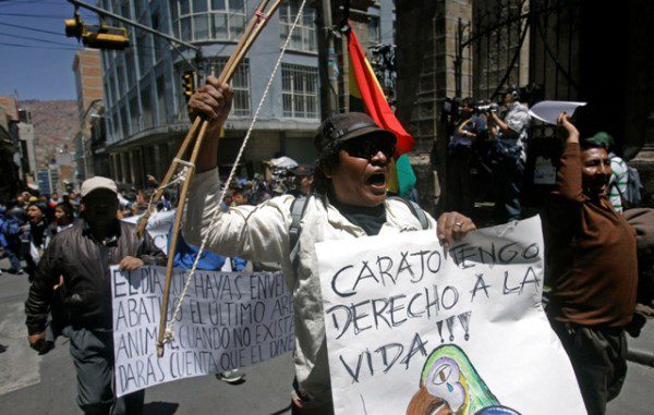 BOLIVIA-MORALES PROTESTAS