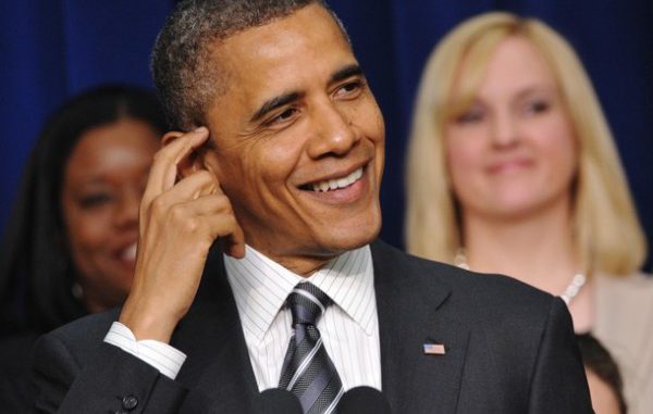 US President Barack Obama speaks during