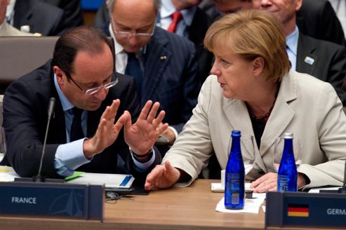 Francois Hollande, Angela Merkel