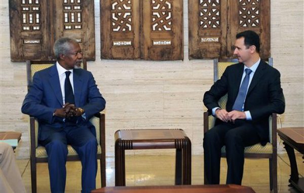 Bashar Assad, Kofi Anan