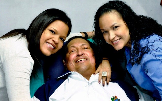 Hugo Chavez, Rosa Virginia Chavez , Maria Gabriela Chavez
