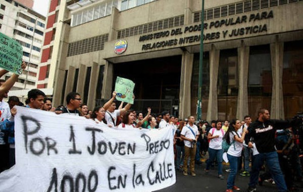marcha estudiantes venezuela