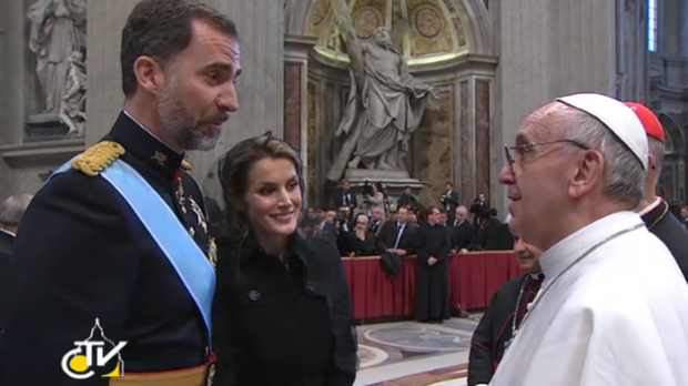 felipe letizia papa