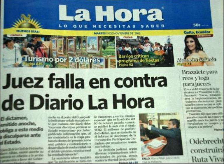 Diario La Hora Se Declara En Resistencia Y No Acudira A Supercom