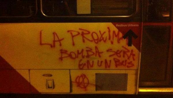 bomba bus santiago