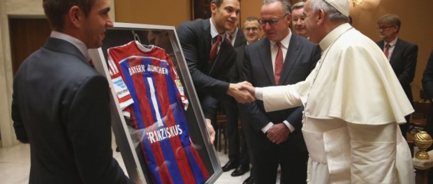 Bayern Múnich visita papa Francisco.
