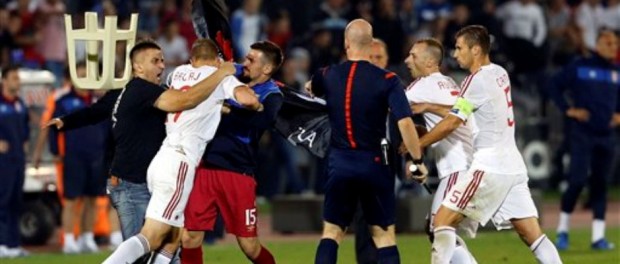 Incidentes Albania vs Serbia 1