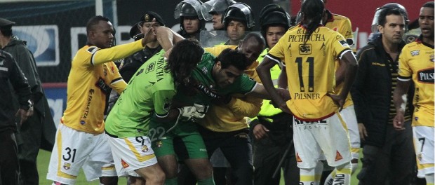 Barcelona vs Independiente. Damian Lanza.