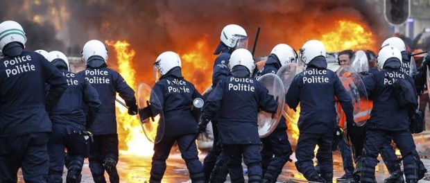 Bruselas, protesta