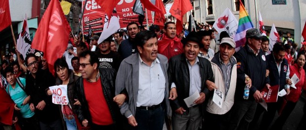 marcha de trabajadores