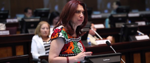 María Augusta Calle asamblea