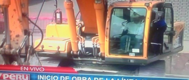 Ollanta Humala en retro metro lima