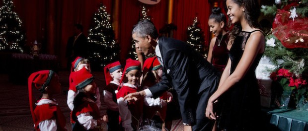 Malia Obama, Sasha Obama, Barack Obama