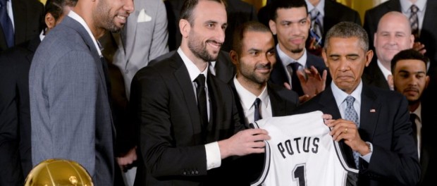 Obama y Spurs.